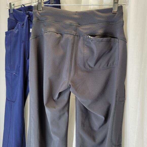 Lot of 2 Pair Infinity Nursing Scrub Pants in Navy and Gray, XS - Picture 6 of 13